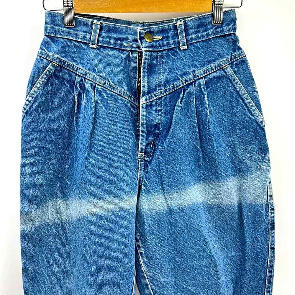 VINTAGE 80s CHIC JEANS WOMEN SIZE 8/9 BLUE JEANS Made In USA